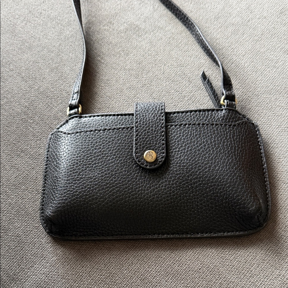 HOBO Black Textured Leather Crossbody Bag